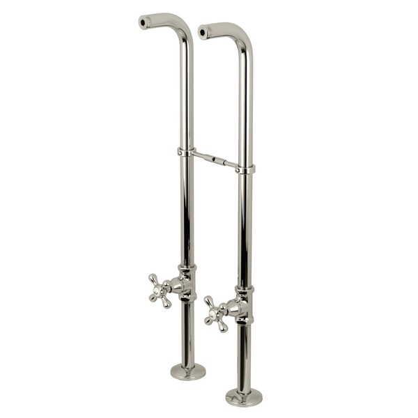 Freestanding Supply Line Package, Polished Nickel